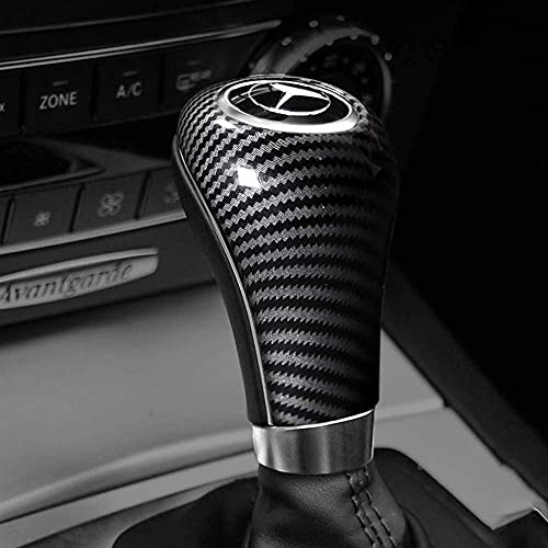 Car Gear Shift Knob Polaina Para Mercedes Benz W204 W212 AGEC Class CLS, Etiqueta Engomada De La Perilla De Cambio De Marchas Cubierta De La Bota Etiqueta Engomada De La Bola De Mano Accesorio De Pr