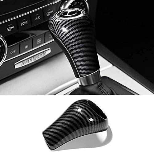 Car Gear Shift Knob Polaina Para Mercedes Benz W204 W212 AGEC Class CLS, Etiqueta Engomada De La Perilla De Cambio De Marchas Cubierta De La Bota Etiqueta Engomada De La Bola De Mano Accesorio De Pr