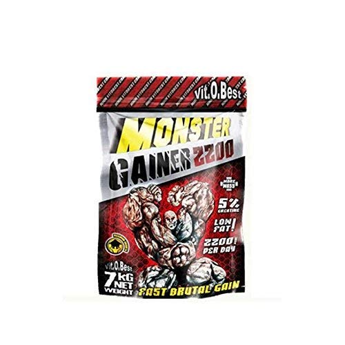 Carbohidratos MONSTER GAINER 2200 - Suplementos Alimentación y Suplementos Deportivos - Vitobest (Chocolate, 3 Kg)