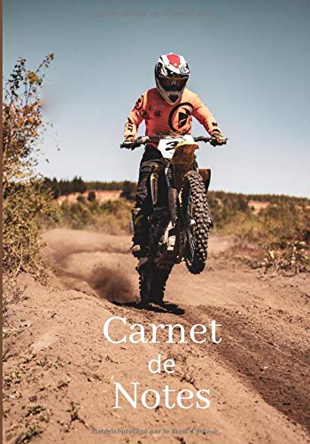 Carnet de Notes: Moto Cross | 100 pages | format 17,78 cm X 25,4 cm | Carnet à remplir | Pages avec des lignes |