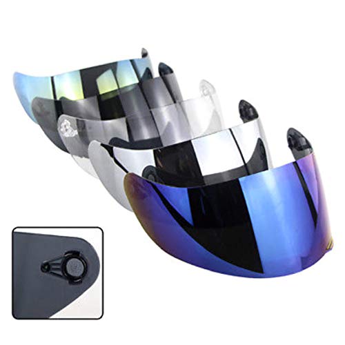 Carrfan Ajuste de la Cara del Visor de la Lente del Casco del Escudo del Viento de la Motocicleta para AGV K1 K3SV K5