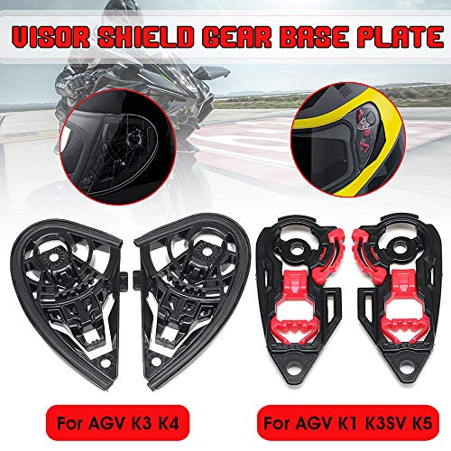 Carrfan Ajuste de la Cara del Visor de la Lente del Casco del Escudo del Viento de la Motocicleta para AGV K1 K3SV K5