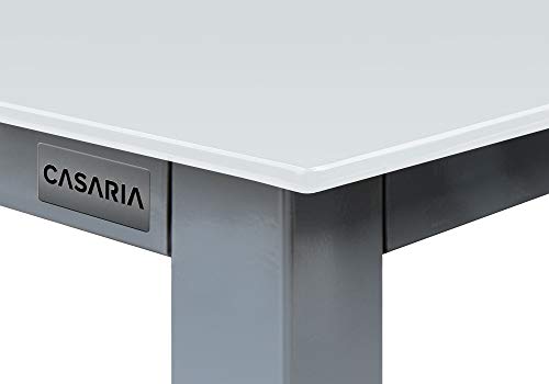 CASARIA Conjunto de 1 Mesa y 6 sillas de Aluminio Bern con Respaldo reclinable Muebles de jardín Patio terraza balcón