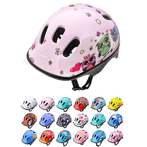 Casco Bicicleta Bebe Helmet Bici Ciclismo para Niño - Cascos para Infantil Bici Helmet para Patinete Ciclismo Montaña BMX Carretera Skate Patines monopatines (S 48-52 cm, Little Owl)