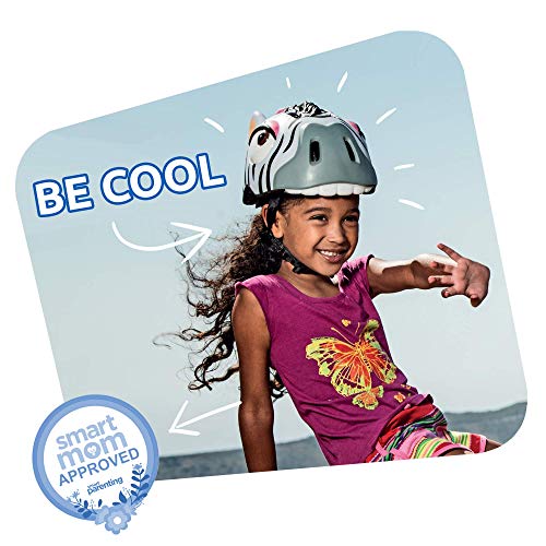 Casco de Bici para niños | Casco de Bici para niños y niñas pequeños, niños y niñas patinetes eléctricos, triciclos, Skateboarding y bicis | Casco Ciclismo Animales niño (Zebra)