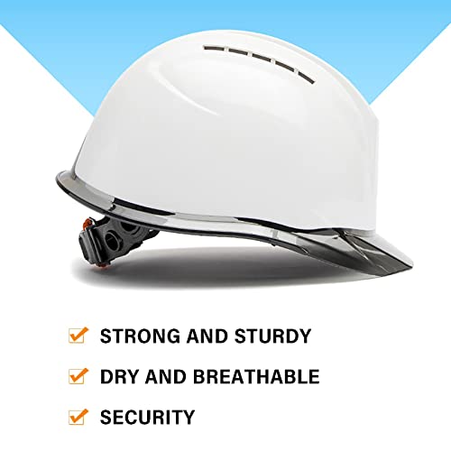 Casco De Construcción ABS Ajustable, Casco Obra para Soldadura, Electricidad, Minería, Registro Y Más, Cascos Protectores, Seguridad De Diseño (Color : Red)