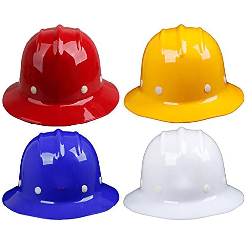 Casco de Construcción de Casco de Ala Grande Casco de Protección Solar de Lado Ancho Mejora 3 Tendones Más Seguro Múltiples Colores Aleación de PP + PVC Más Fuerte en La Construcción de Construcción