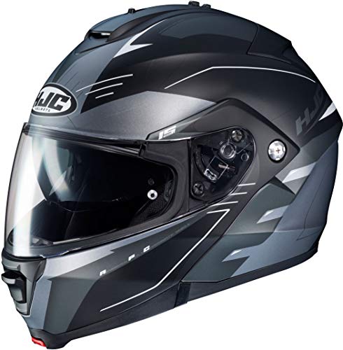 Casco de moto HJC IS-33 II KORBA MC4H, Negro/Fluo, S