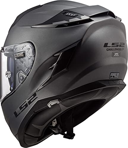 Casco de moto LS2 FF327 CHALLENGER SOLID MATT TITANIUM, Titanium, L
