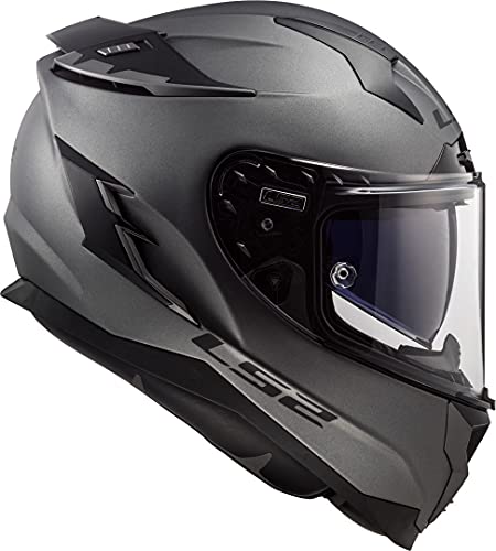 Casco de moto LS2 FF327 CHALLENGER SOLID MATT TITANIUM, Titanium, L