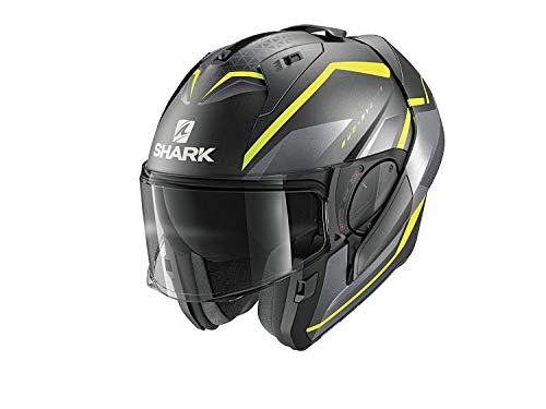 Casco de moto Shark EVO ES YARI Mat AYS, Gris/Amarillo, L