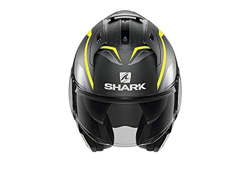Casco de moto Shark EVO ES YARI Mat AYS, Gris/Amarillo, L