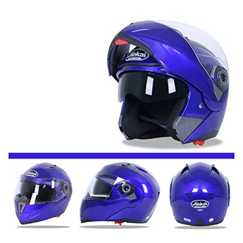 Casco de motocicleta Visera doble Casco de carreras Casco de motocross Casco modular plegable