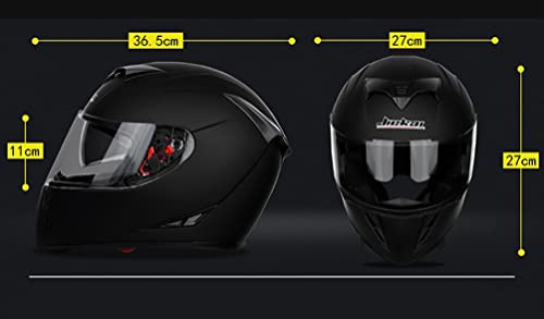 Casco integral de motocicleta Casco de motocicleta de fibra de carbono Uso de todas las estaciones Moto Casco Doble Len Capacete