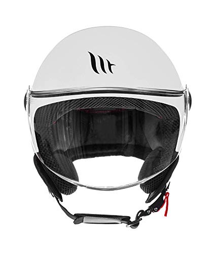 Casco MT OF501 Street Solid Blanco Perla Tamanho S