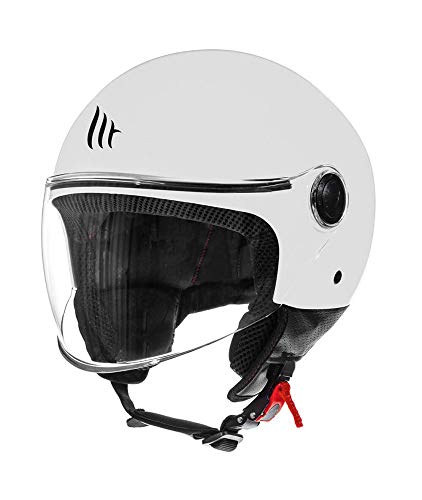 Casco MT OF501 Street Solid Blanco Perla Tamanho S