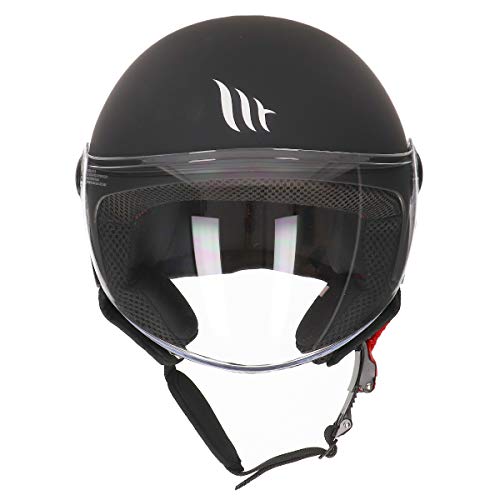 Casco MT OF501 Street Solid Negro Mate Tamanho M