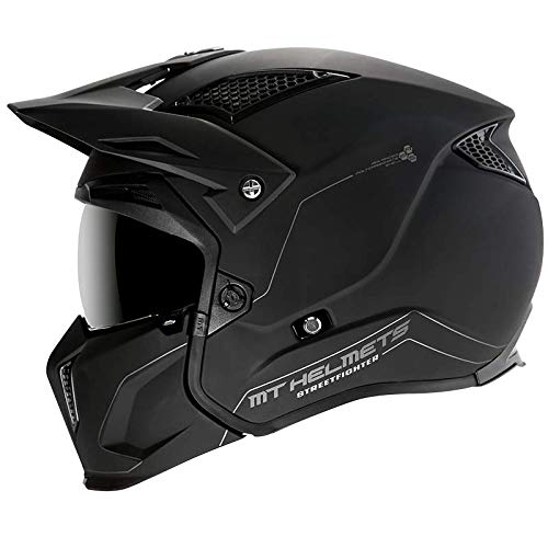 Casco MT TR902XSV Streetfighter SV SÓLIDO A1 Negro Mate Talla L