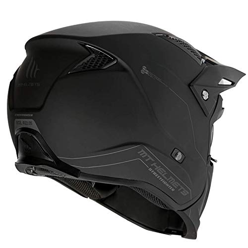 Casco MT TR902XSV Streetfighter SV SÓLIDO A1 Negro Mate Talla L