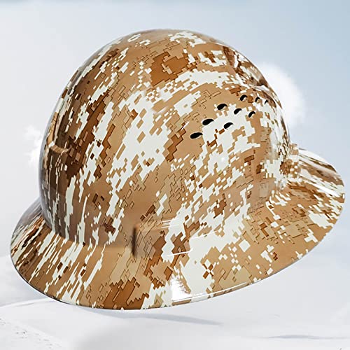 Casco Seguridad, Casco De Protección, Cascos con Correas para La Barbilla, Protección para La Cabeza, Ventilación, Ajustable, para Soldadura, Electricidad, Minería, Registro Y Más