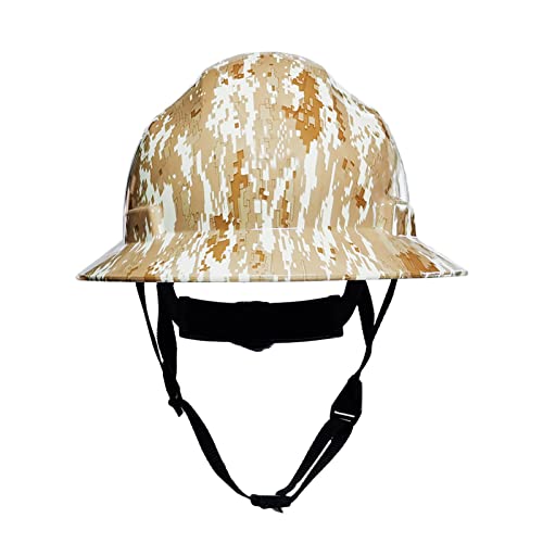 Casco Seguridad, Casco De Protección, Cascos con Correas para La Barbilla, Protección para La Cabeza, Ventilación, Ajustable, para Soldadura, Electricidad, Minería, Registro Y Más