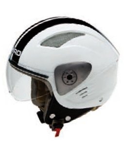 CASCO SHIRO DEMI-JET SH-90 BICOLOR BLANCO