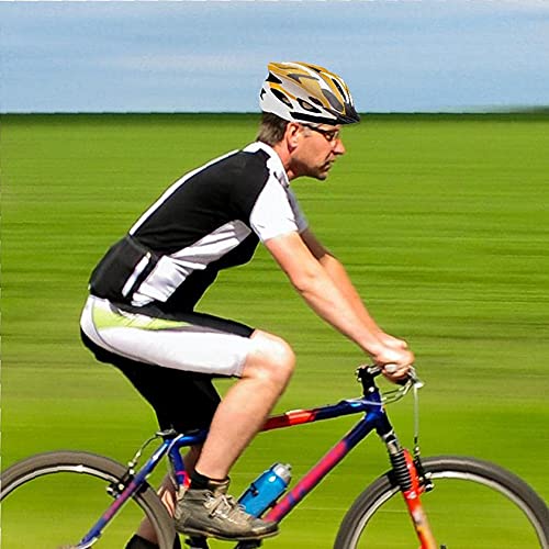 Cascos De Ciclismo Multiuso Casco De Bicicleta Adulto Casco De Ciclo para Hombres Helmets De Esquí Casco De Ciclismo Adulto Ajustable para Deportes Al Aire Libre Accesorios De Montar(Color:Naranja)