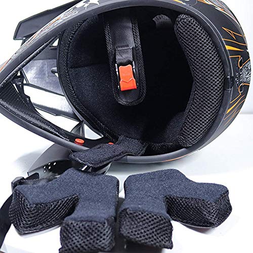 Cascos Motocross Casco Motocicleta Modular Motocicleta para Adultos ATV Casco Todoterreno Carreras De Montaña Dot ECE Certificado Motocicleta Unisex Casco Anticolisión (52~59 Cm)