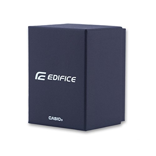 Casio EDIFICE Reloj en caja sólida, 10 BAR, Negro, para Hombre, con Correa de Acero inoxidable, EFV-100D-1AVUEF