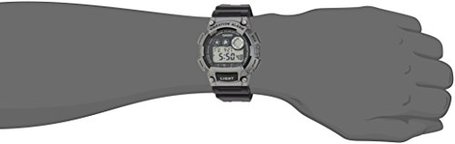 Casio Men's 'Super Illuminator' Quartz Resin Casual Watch, Color:Black (Model: W-735H-1A3VCF)