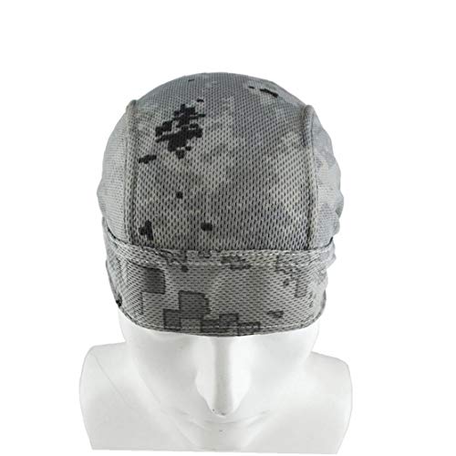 Casquillo del Cráneo Unisex Sudor De Secado Rápido Absorbe Patrón del Sombrero del Pirata Transpirable Camuflaje