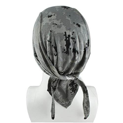Casquillo del Cráneo Unisex Sudor De Secado Rápido Absorbe Patrón del Sombrero del Pirata Transpirable Camuflaje