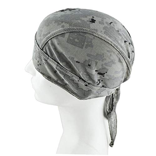 Casquillo del Cráneo Unisex Sudor De Secado Rápido Absorbe Patrón del Sombrero del Pirata Transpirable Camuflaje