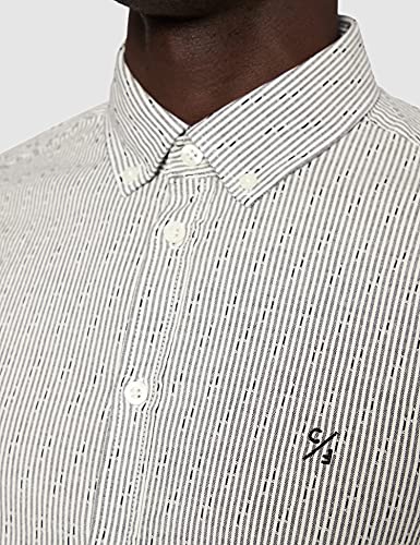 CASUAL FRIDAY 20503996 Camisa, 194007/Anthracite Black, S para Hombre