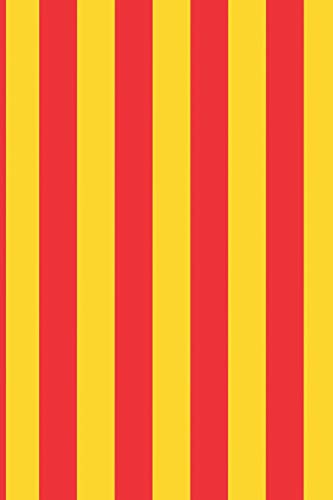Catalonian flag journal: 6 x 9 Blank lined Journal to write in