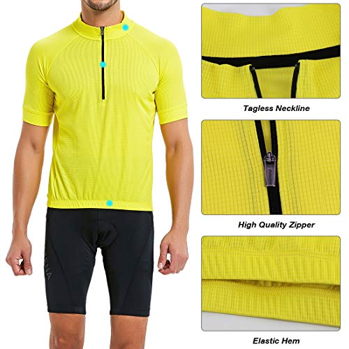 CATENA Maillot Ciclismo Hombre Jersey Manga Corta Ropa para Aire Libre Bicicleta MTB Transpirable Deportes Ciclo Camiseta