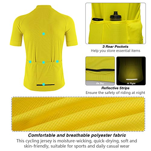 CATENA Maillot Ciclismo Hombre Jersey Manga Corta Ropa para Aire Libre Bicicleta MTB Transpirable Deportes Ciclo Camiseta