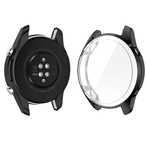 CAVN Protector de Pantalla Compatible con Huawei Watch GT2 46mm (Not para GT2 Pro), 2 Unidades, TPU Suave Resistente a los arañazos, a Prueba de arañazos Funda Protector para GT2 46mm
