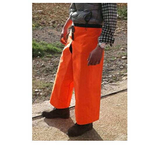 CAZA Y AVENTURA Pernera Mujer Naranja fosforito Artesanal e Impermeable. Talla M