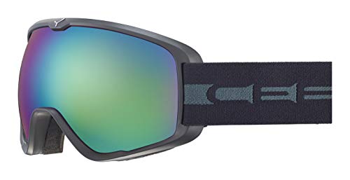 Cébé Artic M Gafas de Ski Adultos Unisex Medium, Matt Black Grey Brown Flash Blue, Large
