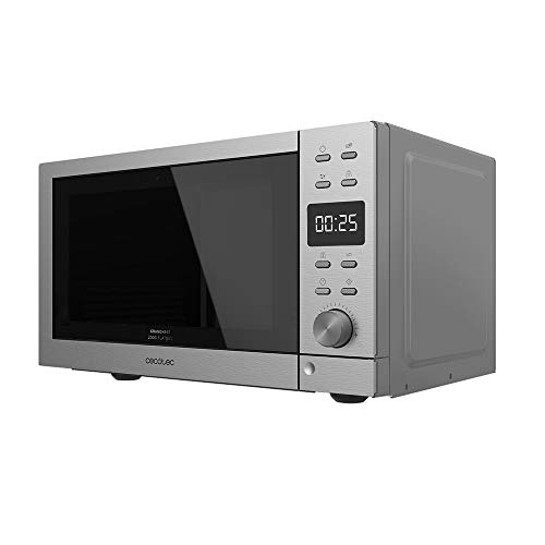 Cecotec Digital GrandHeat 2000 Flatbed Steel - Microondas sin plato (700 W, Capacidad 20 Litros, 8 Funciones preconfiguradas, Quick Start)