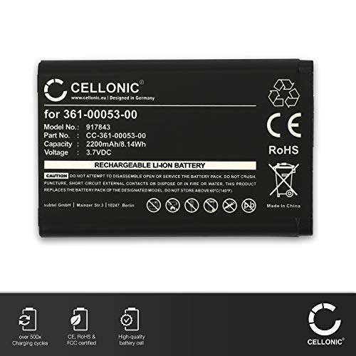 CELLONIC 2X Batería Compatible con Garmin Alpha 100 / Montana 600, 600T, 610, 680, 680t, 650, 650t / Monterra/VIRB Elite 1.4, 010-11599-00,010-11654-03,361-00053-00 2200mAh Pila Repuesto bateria