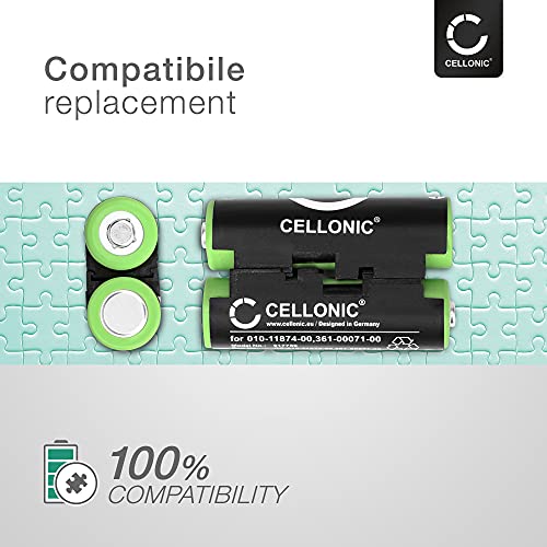 CELLONIC 2X Batería Premium Compatible con Garmin Striker 4 Oregon 600 600t, 650 650t 700 750 750t GPSMAP 64s Alpha 50 Atemos 50 Astro 430 320, 010-11874-00,361-00071-00 2000mAh Pila Repuesto bateria