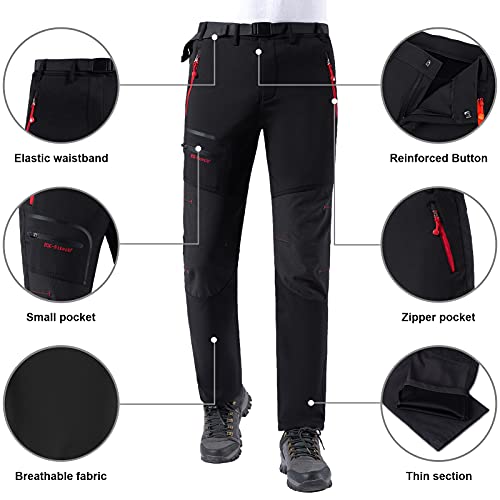 Pantalon Montaña Hombre Secado Rápido Impermeable Pantalones Trekking  Escalada Senderismo Acampada Transpirables y Ligeros(Size:3XL,Color:Gris) :  : Moda