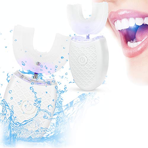 Cepillo De Dientes Sónico Eléctrico Para Adultos De Limpieza Automática Herramienta Cepillo Adulto Parama U Para Cepillos De Dientes Eléctricos Ultrasónicos De Cuidado Bucal(Blanco)