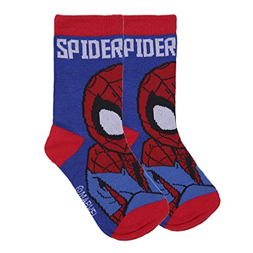 CERDÁ LIFE'S LITTLE MOMENTS 2200007418_T2530-C81 Pack de 5 Calcetines de Algodón de Spiderman para Niño con Licencia Oficial Marvel, Multicolor, 25-30 para Niños