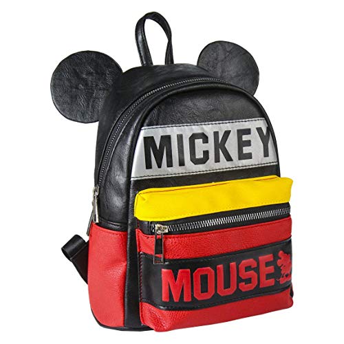 CERDÁ LIFE'S LITTLE MOMENTS Mochila Casual Moda Mickey, Unisex Adultos, Negro (Negro), 11x25x22 cm (W x H x L)