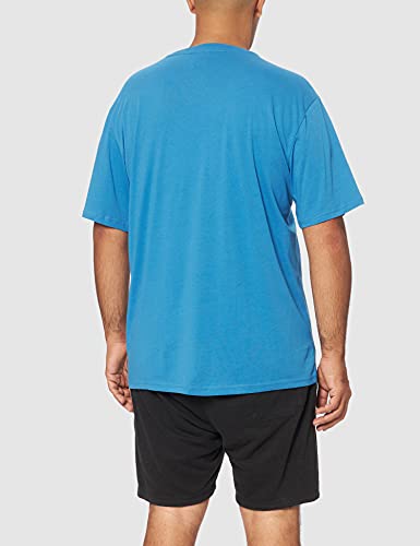 Champion Legacy Classic Logo Camiseta, Azul Claro, L para Hombre