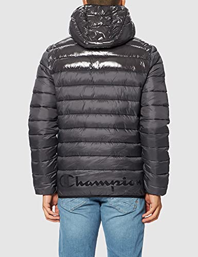 Champion Legacy Outdoor Hooded Chaqueta, Gris Carbón, L para Hombre