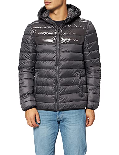 Champion Legacy Outdoor Hooded Chaqueta, Gris Carbón, L para Hombre